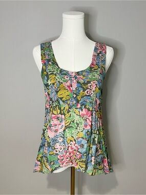 Anthropologie Lil Floral Tank Top Size 0
